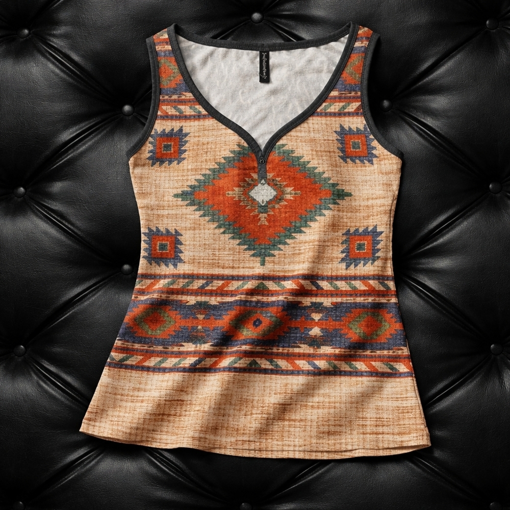 Multicolor Aztec Tank Top